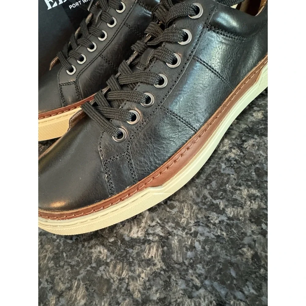 Allen Edmonds Porter City‎ Derby Men's 8.5 D Casual Sneakers Black Brown Leather